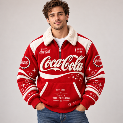 Cola Taste The Feeling Fleece Quarter-Zip Pullover V2