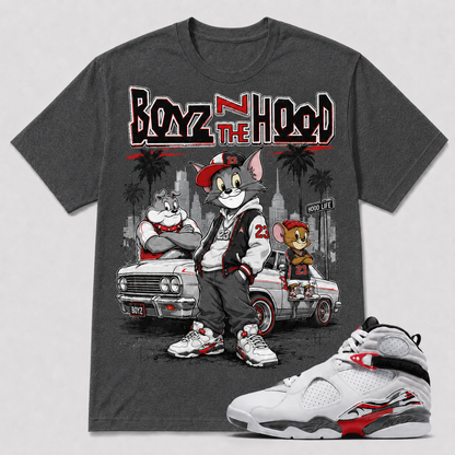 BOYZ ON THE HOOD Shirt To Match AJ 8 Bugs Bunny, AJ 8 Matching Shirt