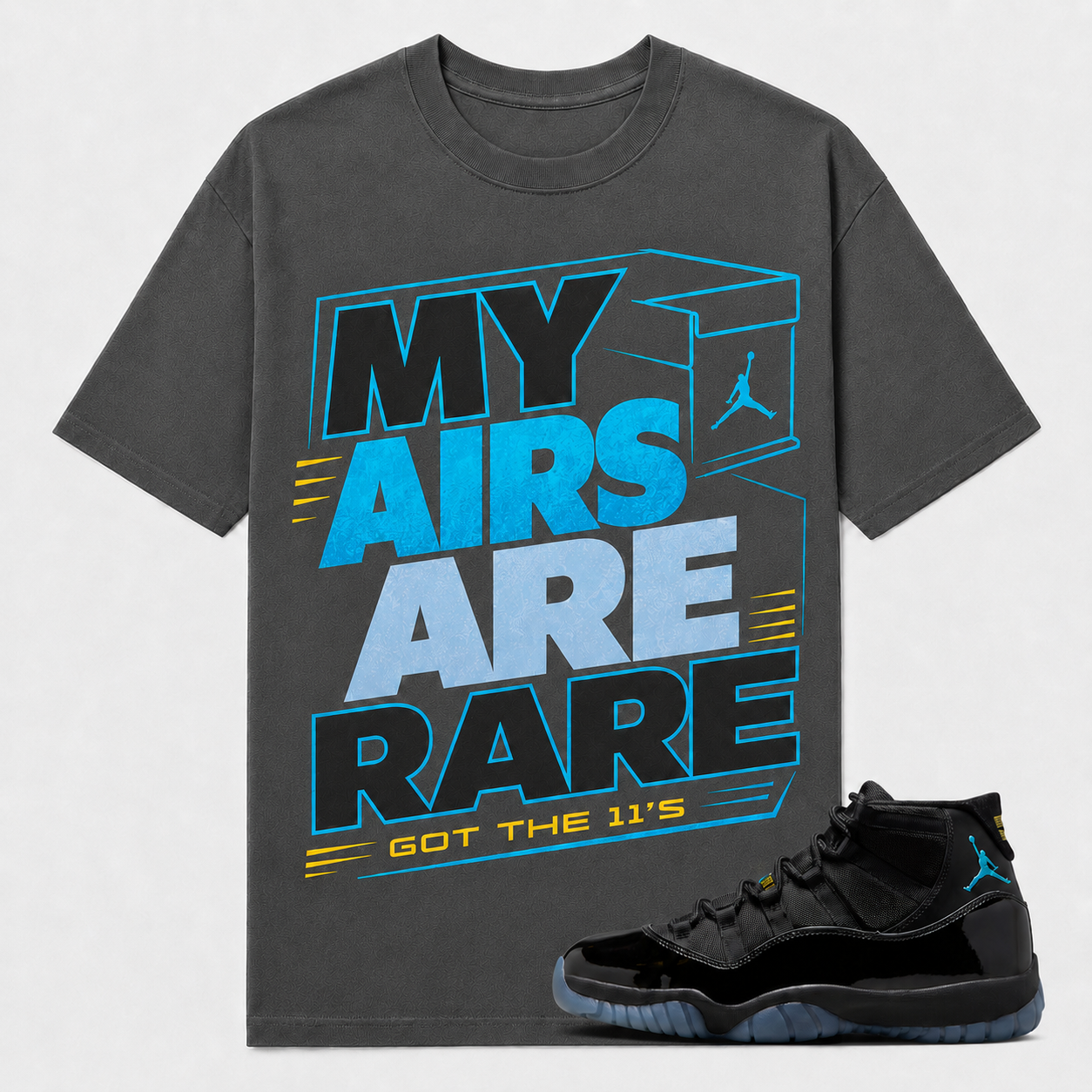 "MY AIRS ARE RAIR" Shirt To Match AJ 11 Retro 'Gamma', AJ 11 Matching Shirt