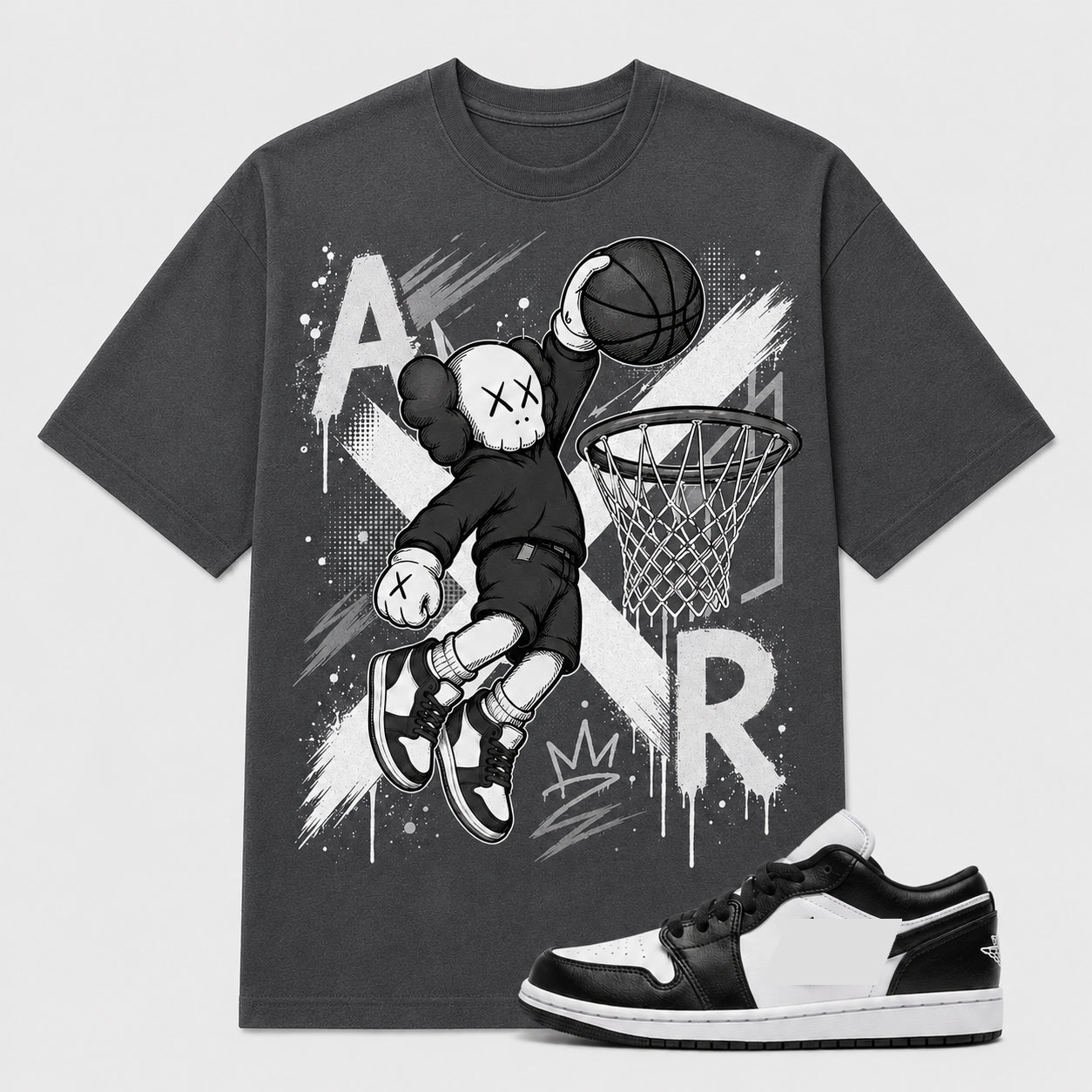"KWS AIR" Shirt To Match AJ 1 Low Panda, AJ 1 Matching Shirt