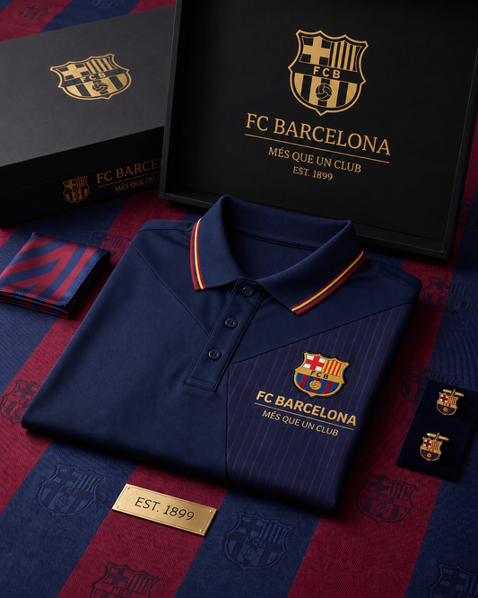 Barca Mes Que Un Club Polo , Barca Shirt , Barca 2026 Shirt V4