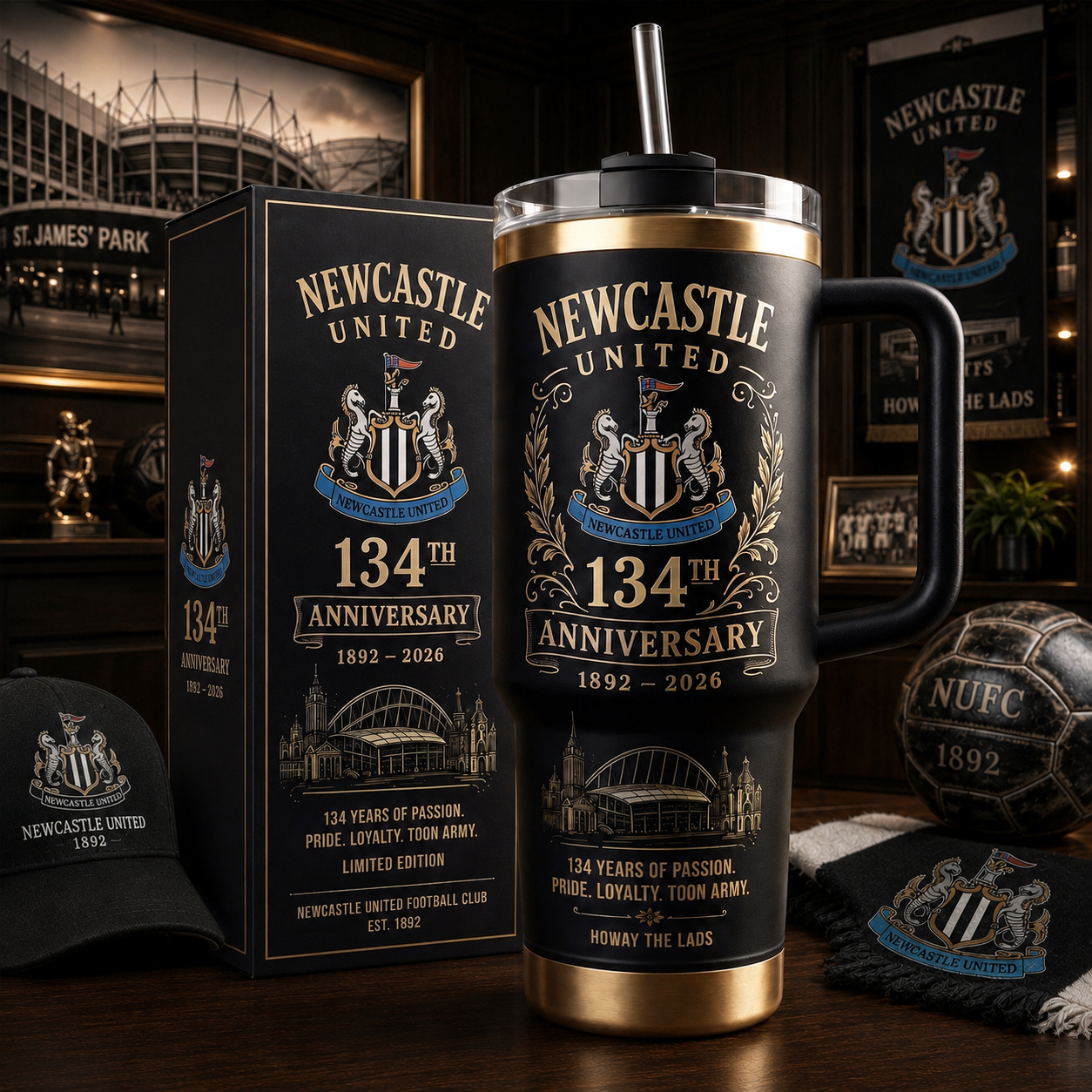 Newcastle 134th Anniversary Insulated Tumbler 30oz, Newcastle Tumbler 40oz