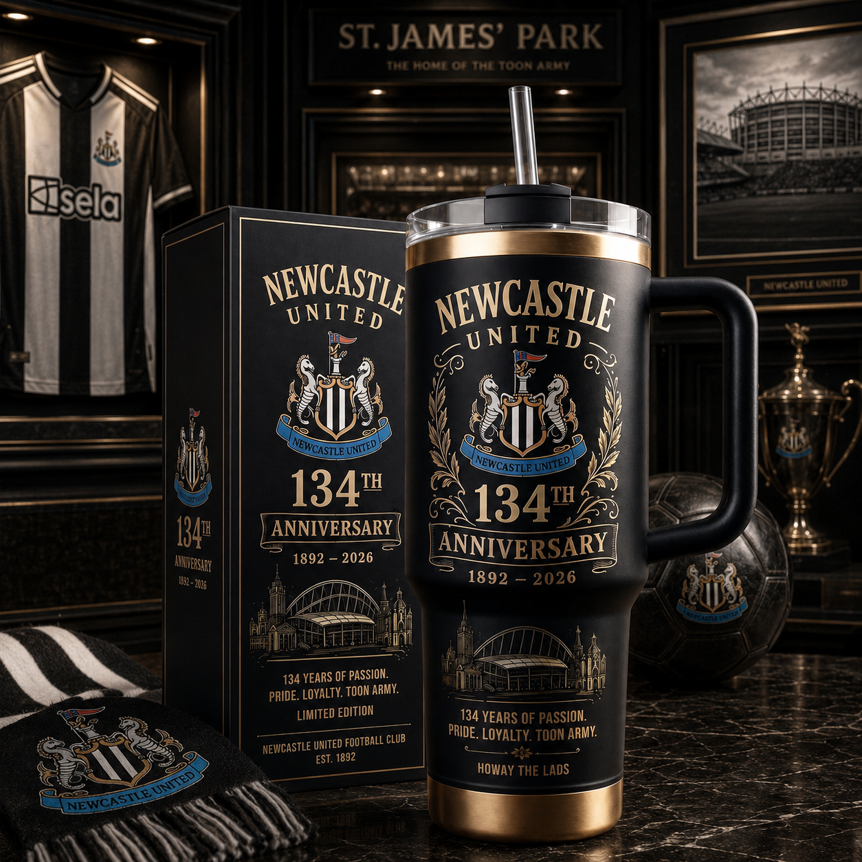 Newcastle 134th Anniversary Insulated Tumbler 30oz, Newcastle Tumbler 40oz