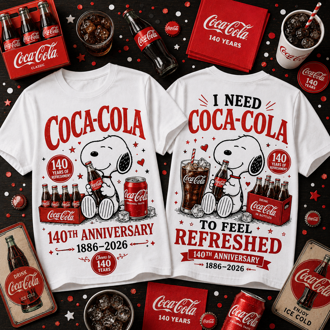 Cola 140th Anniversary T-Shirt V14, Cola T-Shirt 2026
