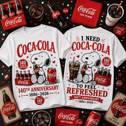 Cola 140th Anniversary T-Shirt V14, Cola T-Shirt 2026