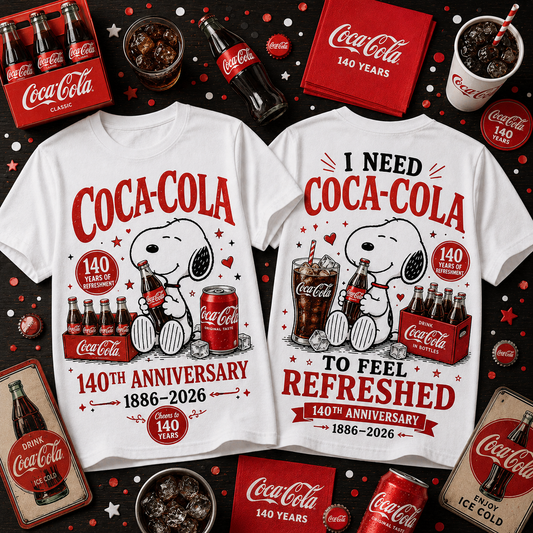 Cola 140th Anniversary T-Shirt V14, Cola T-Shirt 2026