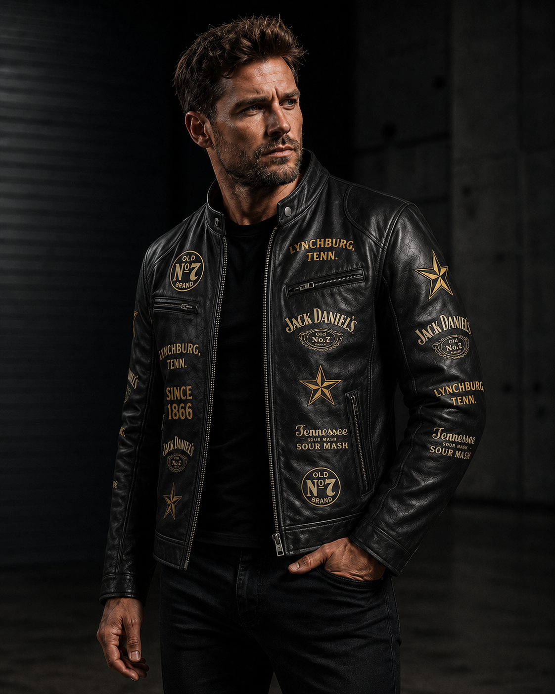 Jack Dani 160th Anniversary Vintage Collar Leather Jacket
