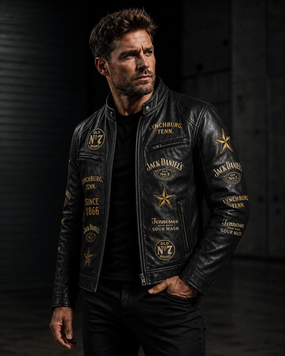 Jack Dani 160th Anniversary Vintage Collar Leather Jacket