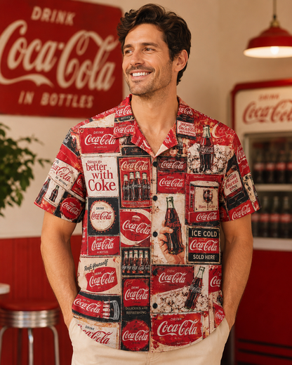Cola Drinks Hawaii Shirt Beach Short V8