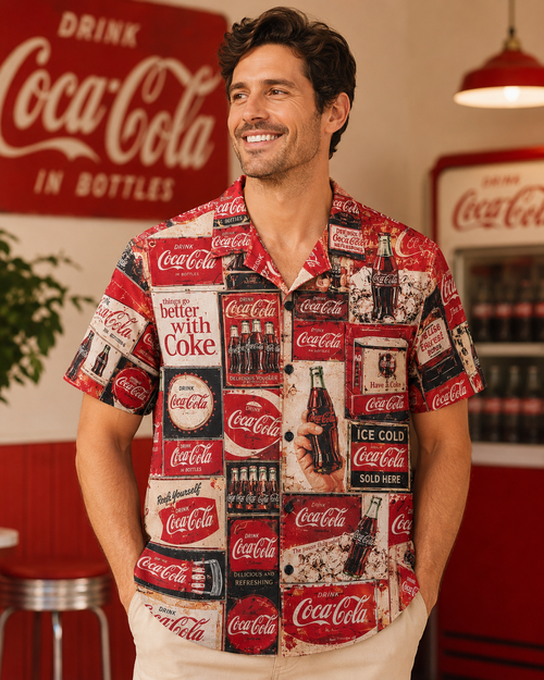 Cola Drinks Hawaii Shirt Beach Short V8