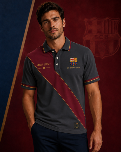 Barca Mes Que Un Club Polo , Barca Shirt , Barca 2026 Shirt V5