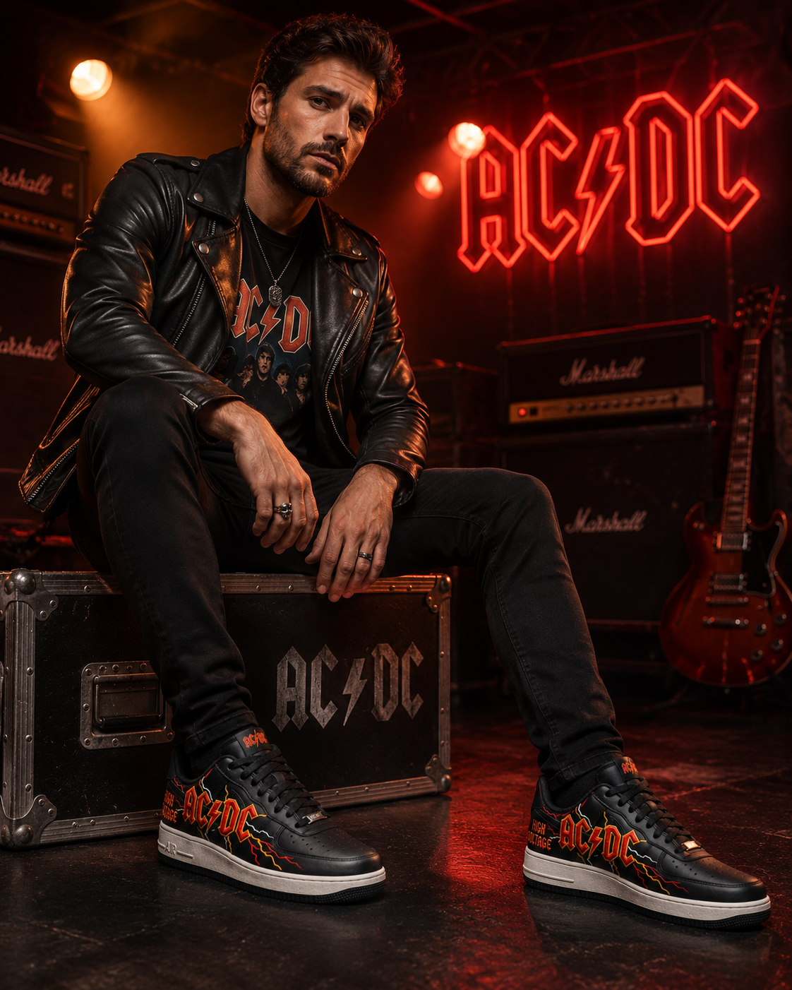 AC High Voltage AF1 Custom Sneaker