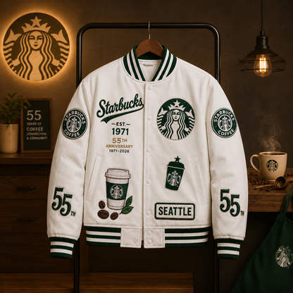 Strbcks 55th Anniversary Baseball Jacket