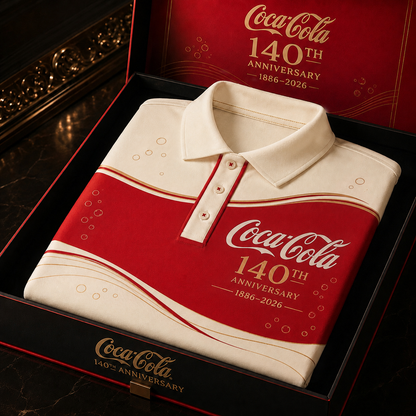 Cola 140th Anniversary Polo V11 , Cola Shirt , Cola 2026 Shirt