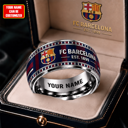 Personalized Barca EST. 1899 Custom Alloy Ring