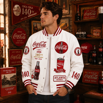Cola 140th Anniversary Baseball Jacket V2