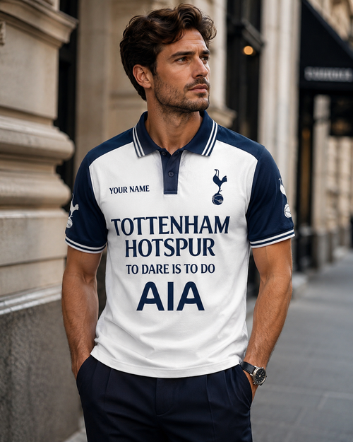 Personalized Tottenham To Dare Is To Do Polo , Tottenham Shirt , Tottenham 2026 Shirt