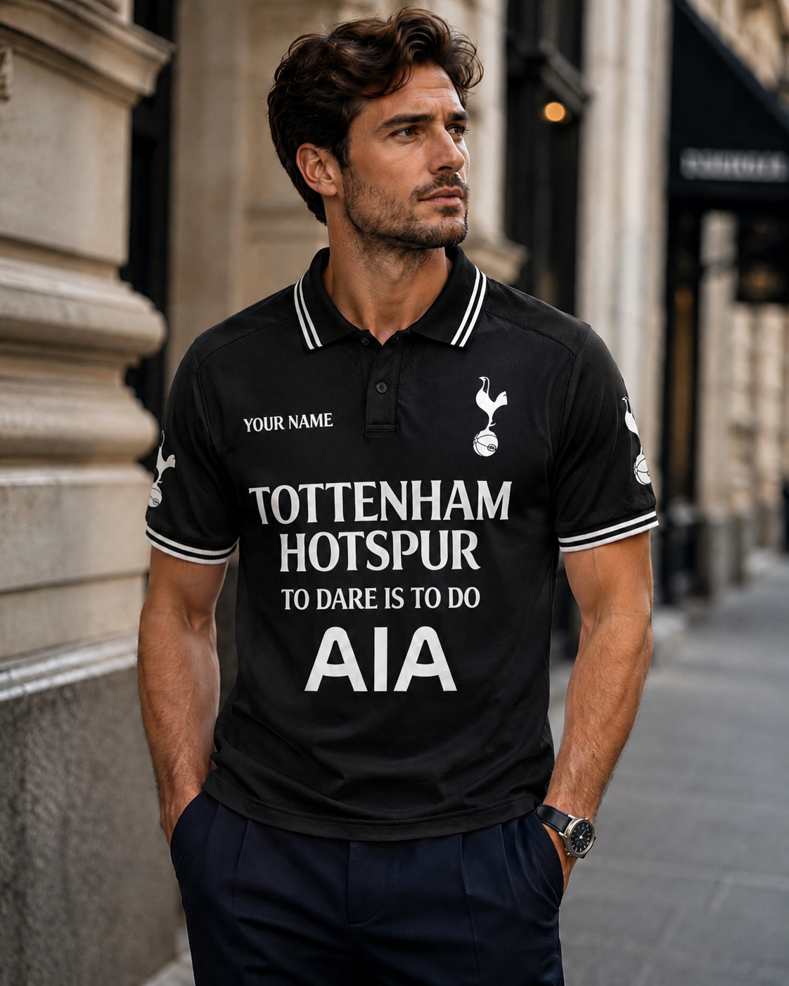 Personalized Tottenham To Dare Is To Do Polo , Tottenham Shirt , Tottenham 2026 Shirt