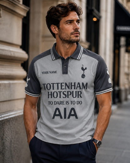 Personalized Tottenham To Dare Is To Do Polo , Tottenham Shirt , Tottenham 2026 Shirt