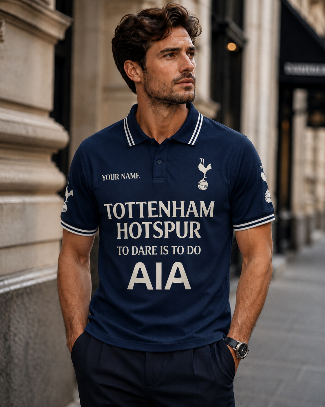 Personalized Tottenham To Dare Is To Do Polo , Tottenham Shirt , Tottenham 2026 Shirt