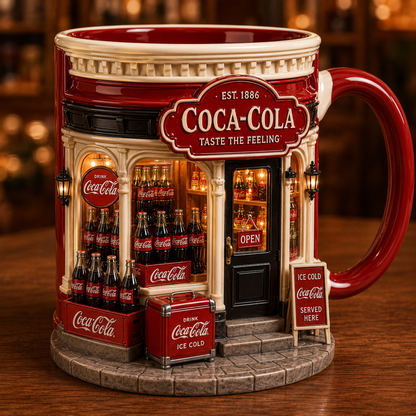 Cola Taste The Feeling Accent Mug V11, Cream Mug Gifts , Holiday Gifts