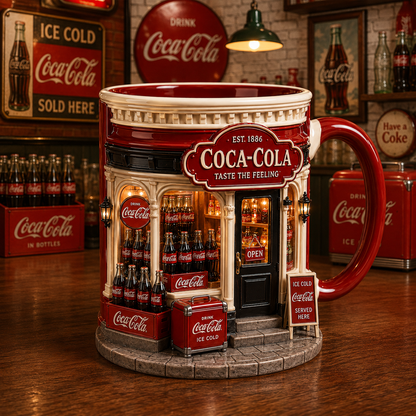 Cola Taste The Feeling Accent Mug V11, Cream Mug Gifts , Holiday Gifts