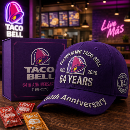 Taco Bll 64th Anniversary Cap , Taco Bll Vintage Cap