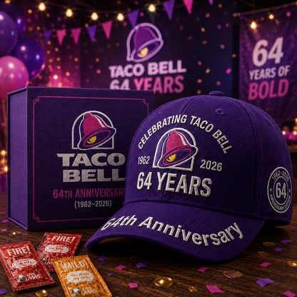 Taco Bll 64th Anniversary Cap , Taco Bll Vintage Cap