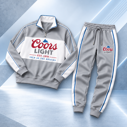 Coors Lght EST. 1978 Stand Collar Zip Set