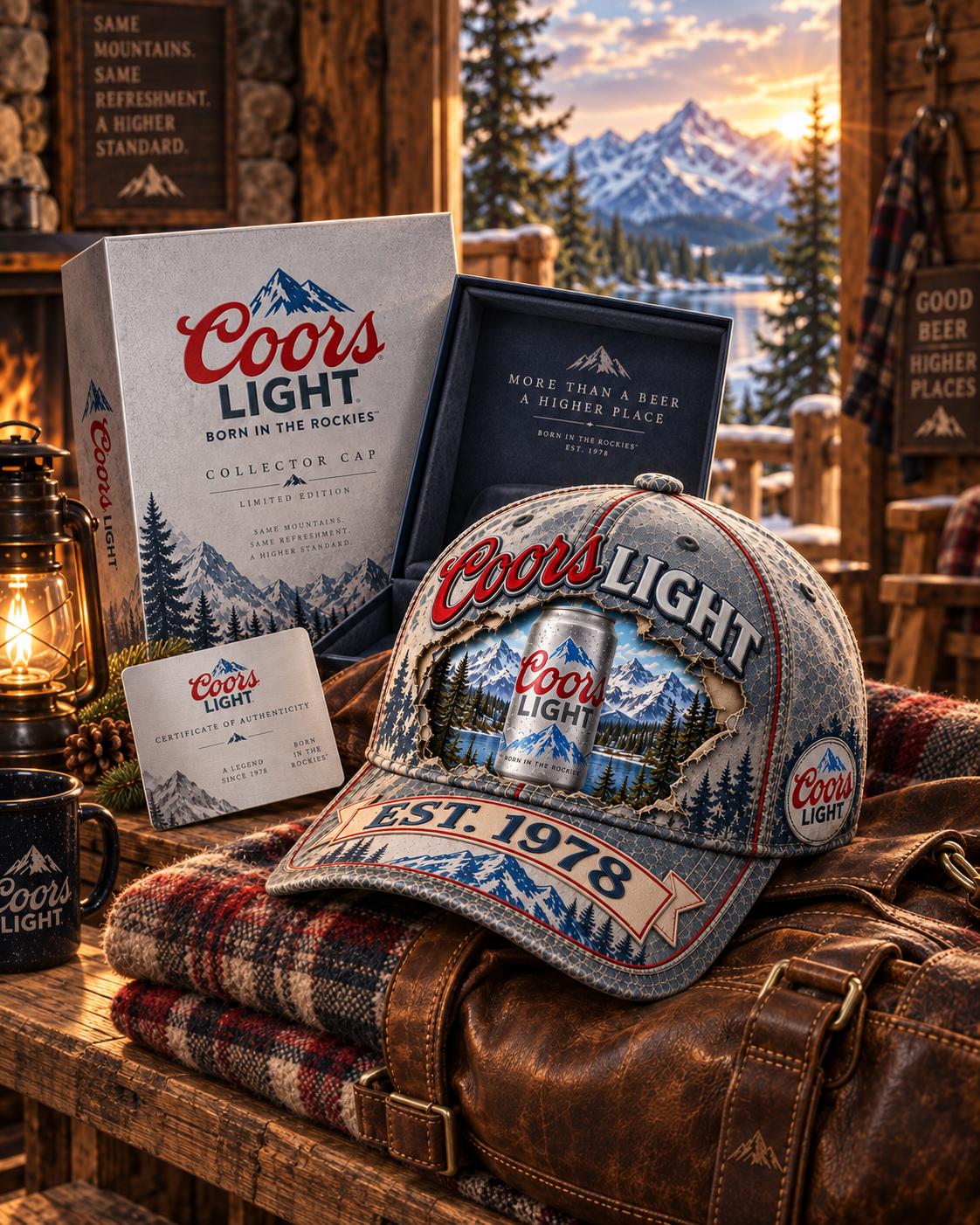 Coors Lght EST. 1978 Cap, Coors Lght Vintage Classic Cap