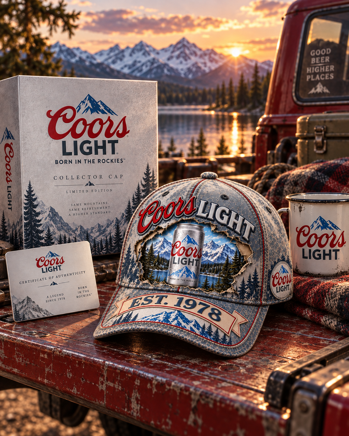 Coors Lght EST. 1978 Cap, Coors Lght Vintage Classic Cap