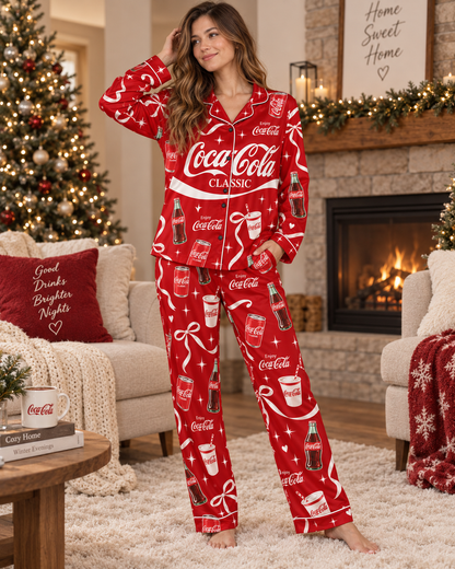 Cola Classic Pajamas Set, Cola Taste The Feeling Set