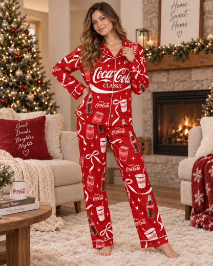 Cola Classic Pajamas Set, Cola Taste The Feeling Set