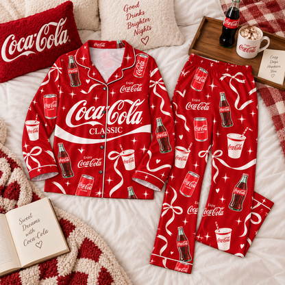 Cola Classic Pajamas Set, Cola Taste The Feeling Set