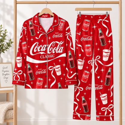 Cola Classic Pajamas Set, Cola Taste The Feeling Set