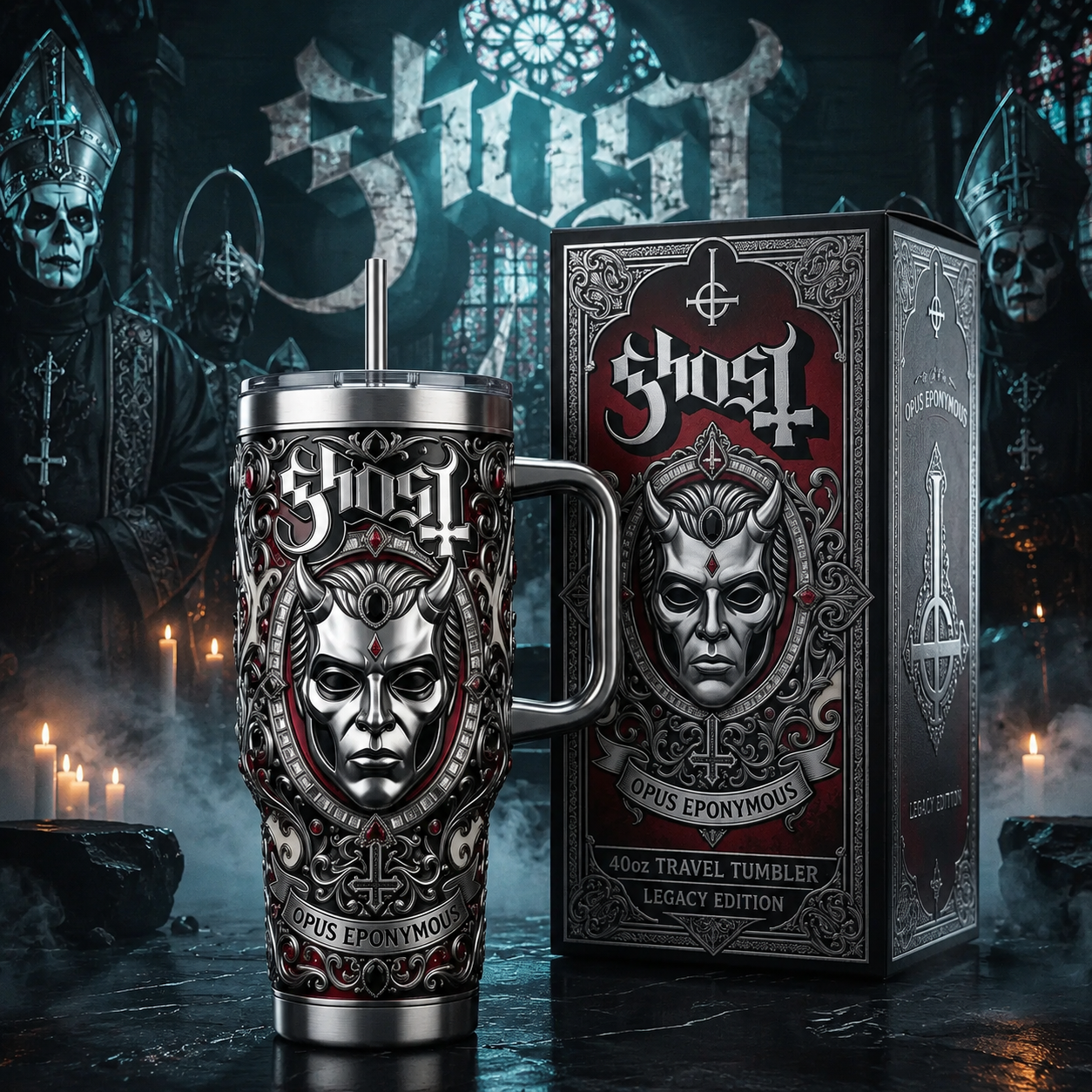 Ghost Opus Eponymous Insulated Tumbler 30oz , Ghost Tumbler 40oz V2