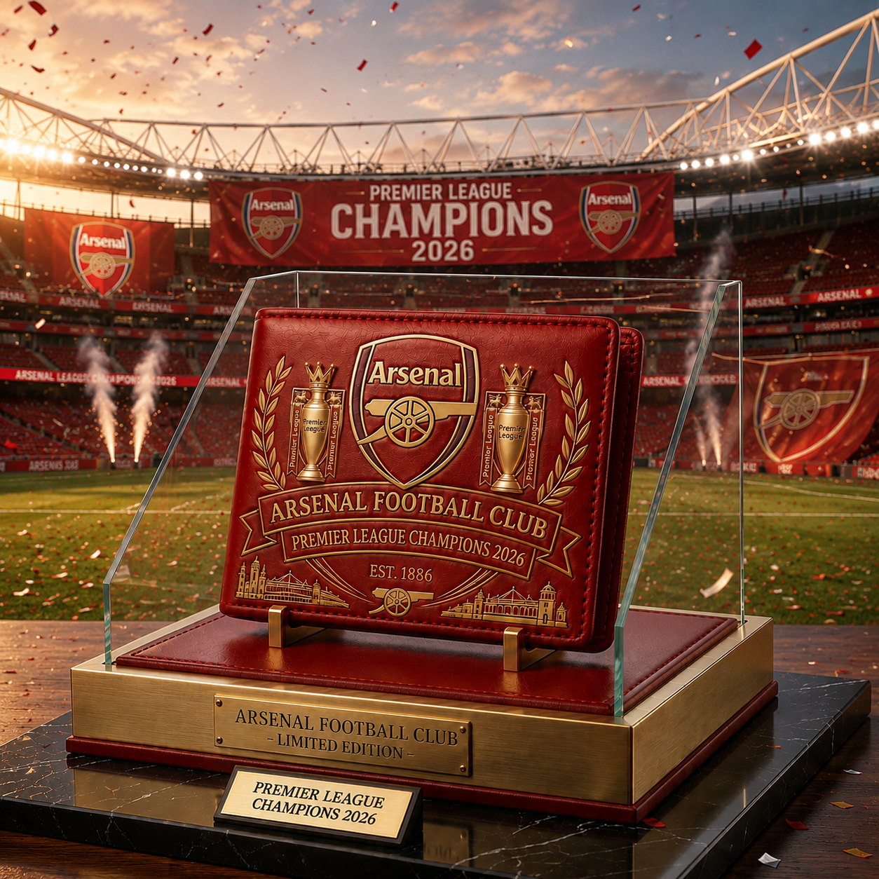 Ars FC Champions Premier League 2026 Leather Wallet