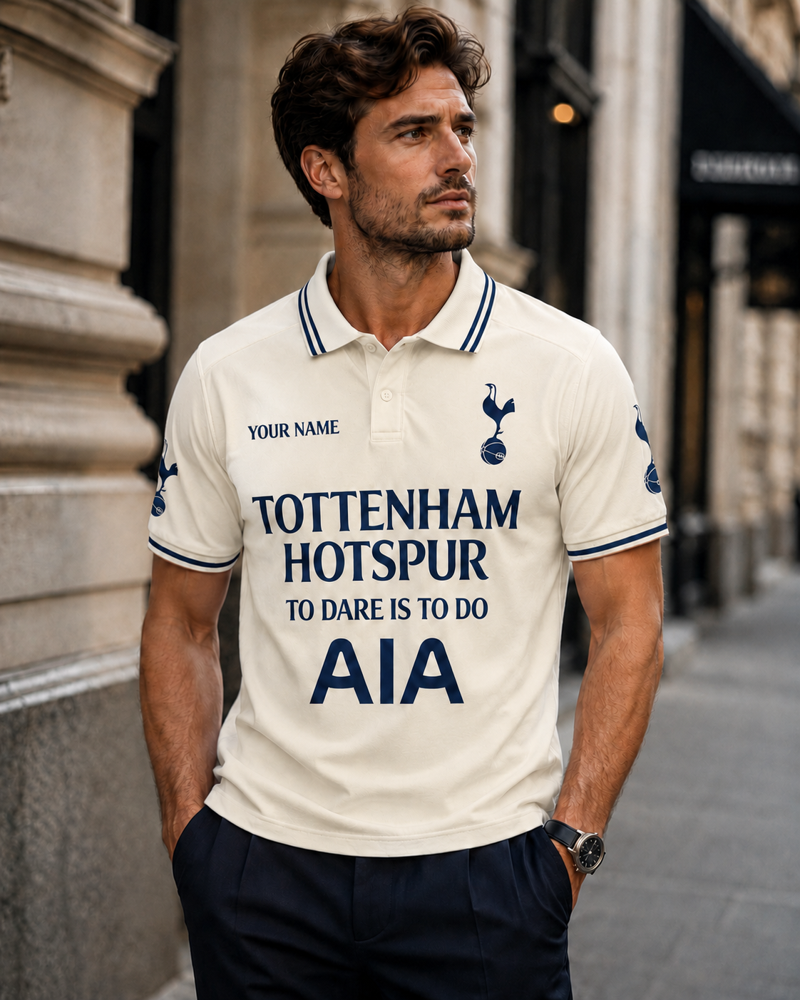 Personalized Tottenham To Dare Is To Do Polo , Tottenham Shirt , Tottenham 2026 Shirt