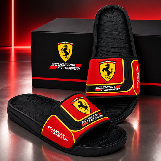 Scuderia Ferrar Racing Custom Leather Sandals