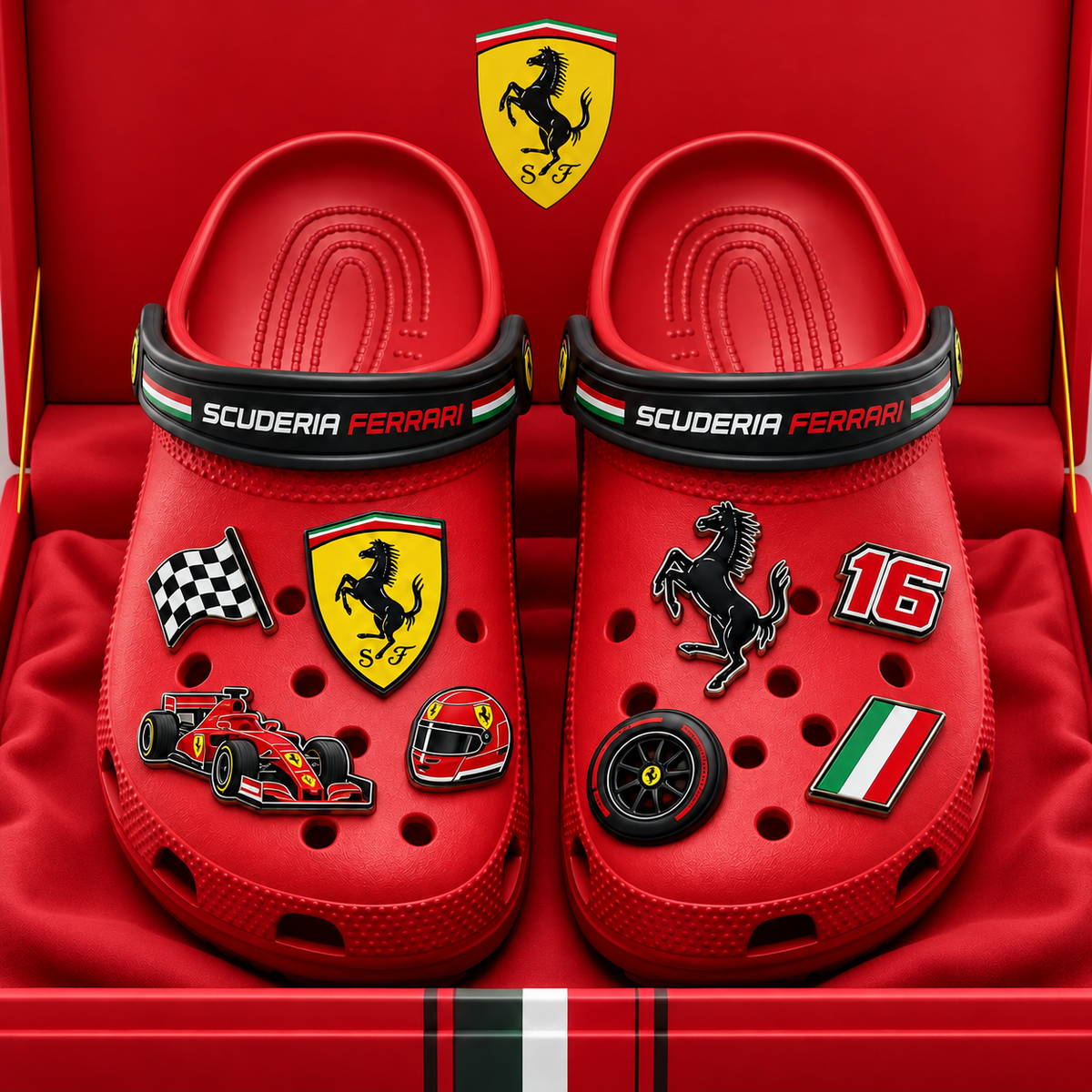 Scuderia Ferrar Racing 3D Clog