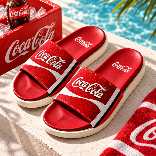 Cola Taste The Feeling Custom Leather Sandals V3