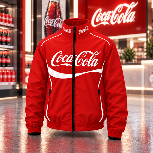 Cola Taste The Feeling Zipper Stand Collar Jacket V3