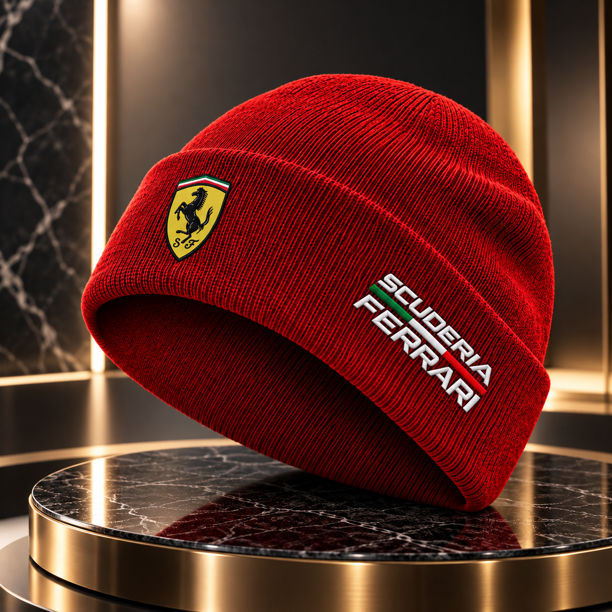 Scuderia Ferrar Racing Beanie Hat
