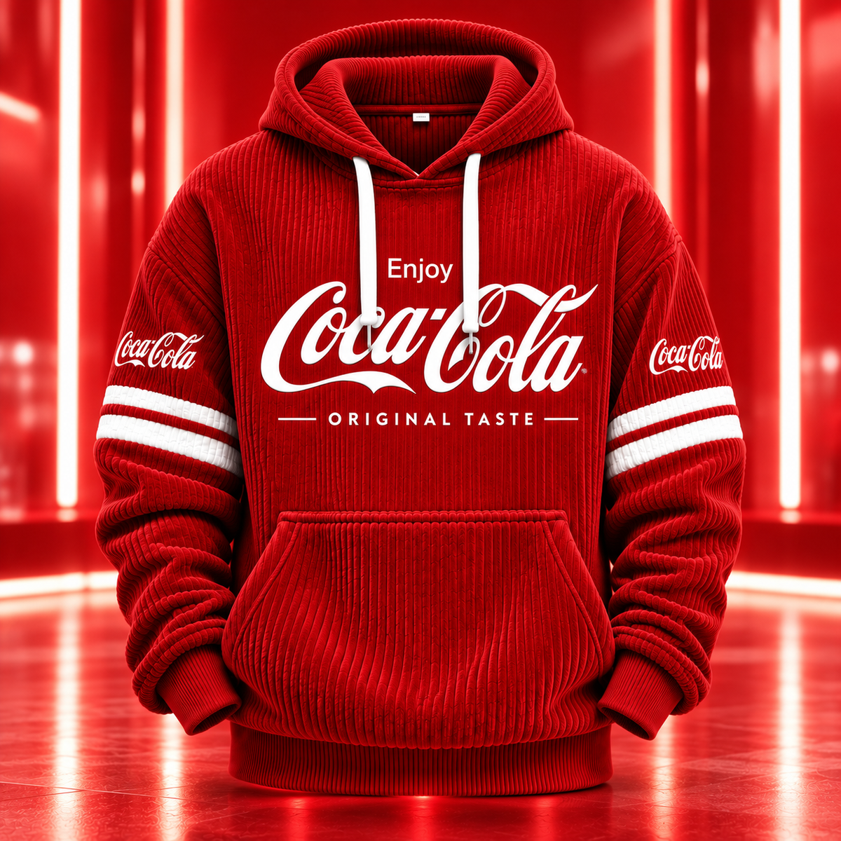 Cola Original Taste All Over Printed Hoodie And Sweatpants Set V4