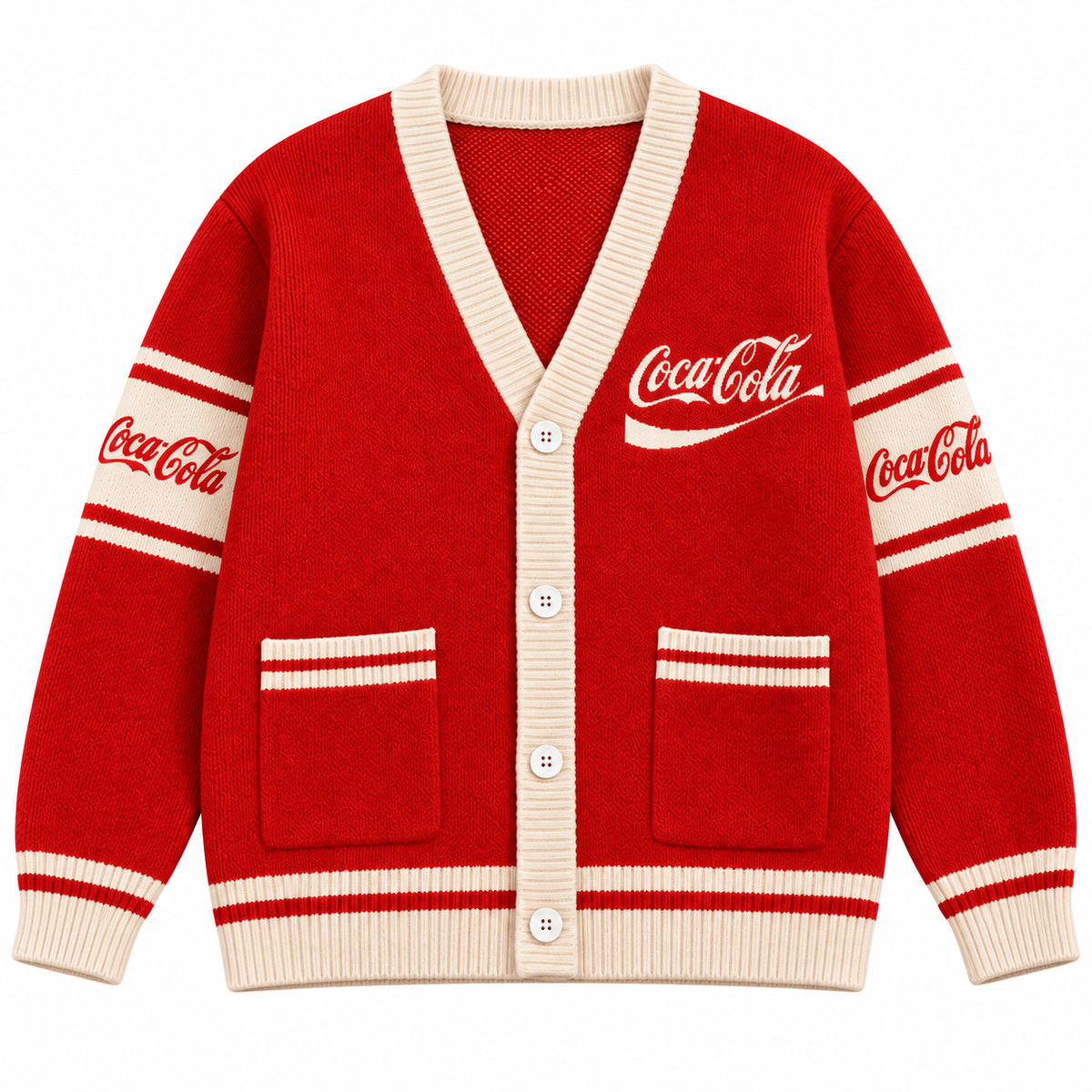 Cola Classic Cardigan – Cozy Vintage Cola Sweater