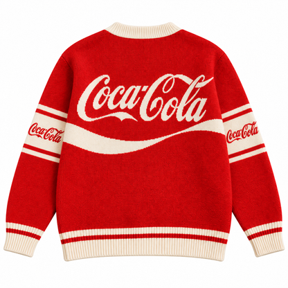 Cola Classic Cardigan – Cozy Vintage Cola Sweater