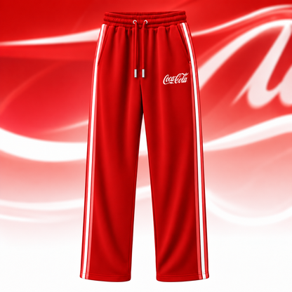 Cola Classic All Over Printed Zip-Polo and Sweatpants Set