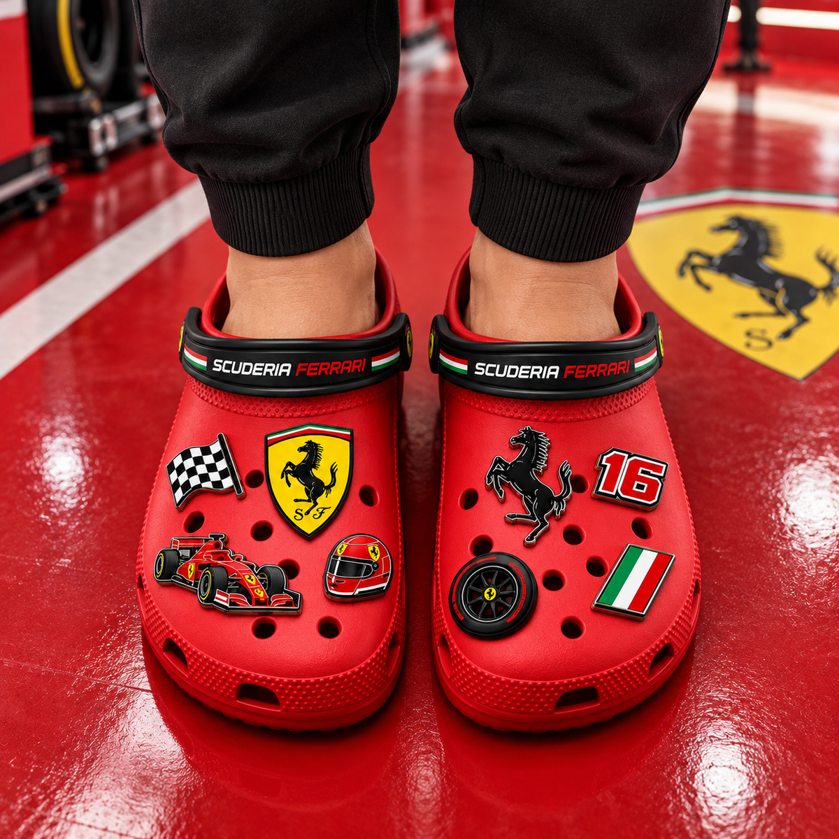 Scuderia Ferrar Racing 3D Clog