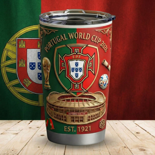 Portugal FF WC 2026 Tumbler , Tumbler 20oz 30oz Cup