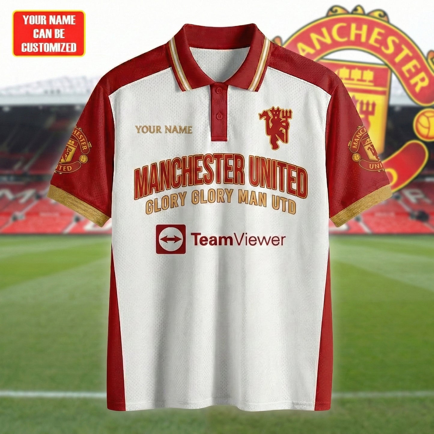 Personalized M.U Glory Glory Man UTD Polo , M.U Shirt , M.U 2026 Shirt